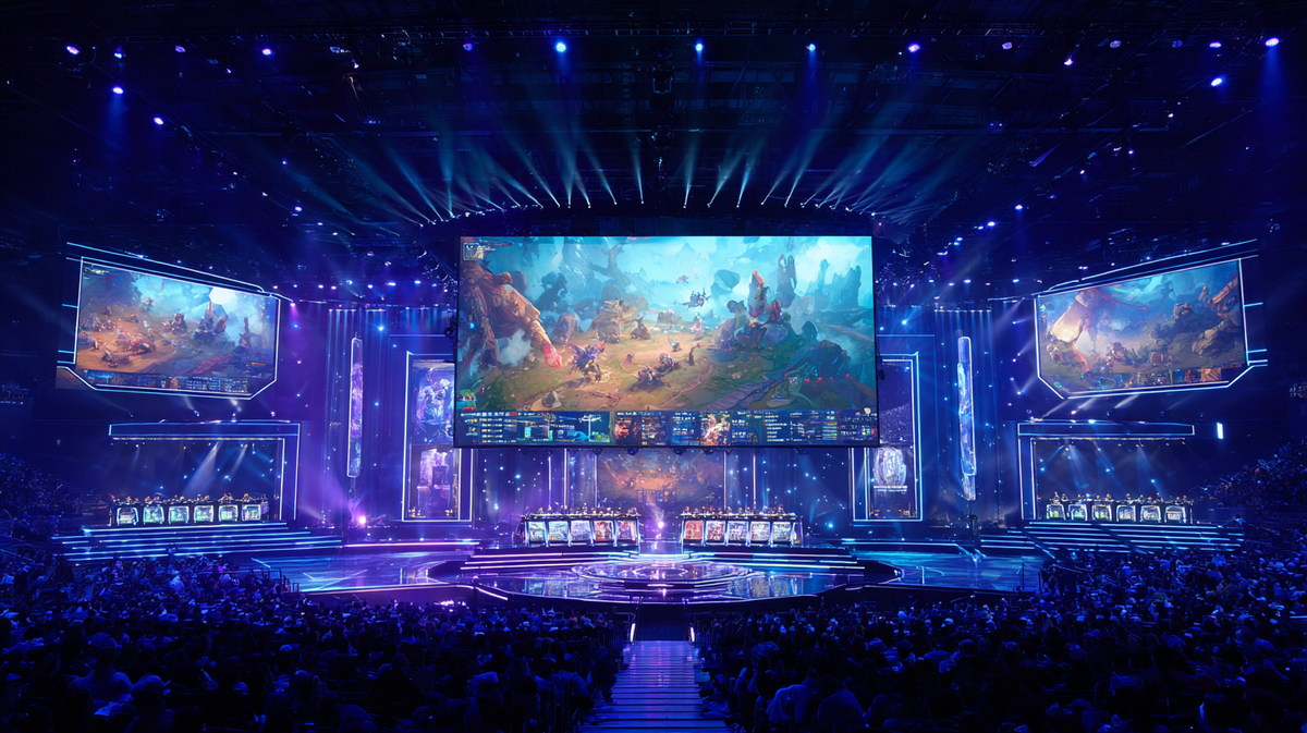 Sân vận động esports tương lai với công nghệ hiện đại cho cá cược thể thao điện tử